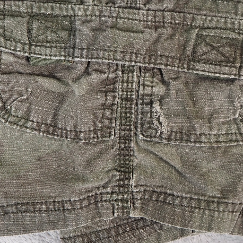 Lazer Utility Workwear Ripstop Camo Cargo Shorts Sz 33 Y2K Baggy Camouflage - Picture 9 of 12